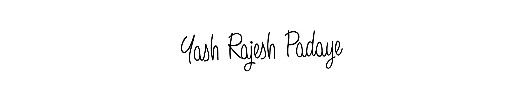 Use a signature maker to create a handwritten signature online. With this signature software, you can design (Angelique-Rose-font-FFP) your own signature for name Yash Rajesh Padaye. Yash Rajesh Padaye signature style 5 images and pictures png