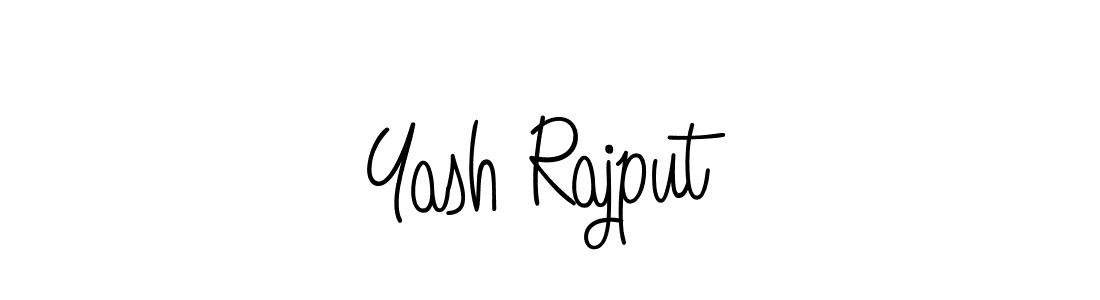 Use a signature maker to create a handwritten signature online. With this signature software, you can design (Angelique-Rose-font-FFP) your own signature for name Yash Rajput. Yash Rajput signature style 5 images and pictures png