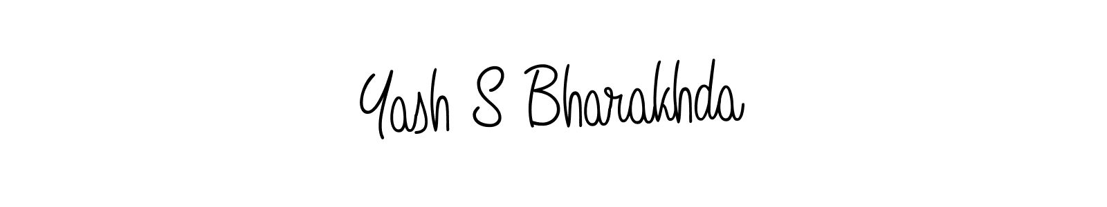 Design your own signature with our free online signature maker. With this signature software, you can create a handwritten (Angelique-Rose-font-FFP) signature for name Yash S Bharakhda. Yash S Bharakhda signature style 5 images and pictures png