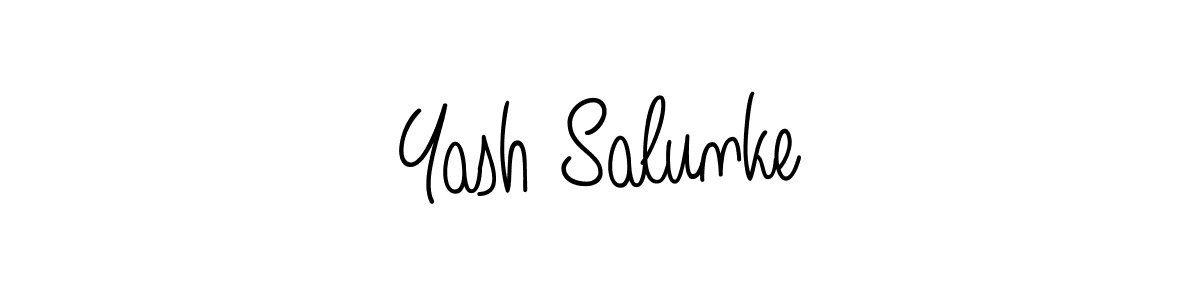 Angelique-Rose-font-FFP is a professional signature style that is perfect for those who want to add a touch of class to their signature. It is also a great choice for those who want to make their signature more unique. Get Yash Salunke name to fancy signature for free. Yash Salunke signature style 5 images and pictures png