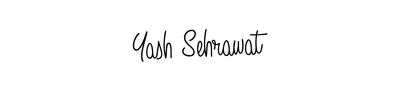 Make a beautiful signature design for name Yash Sehrawat. With this signature (Angelique-Rose-font-FFP) style, you can create a handwritten signature for free. Yash Sehrawat signature style 5 images and pictures png