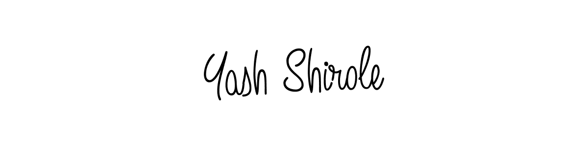 Design your own signature with our free online signature maker. With this signature software, you can create a handwritten (Angelique-Rose-font-FFP) signature for name Yash Shirole. Yash Shirole signature style 5 images and pictures png
