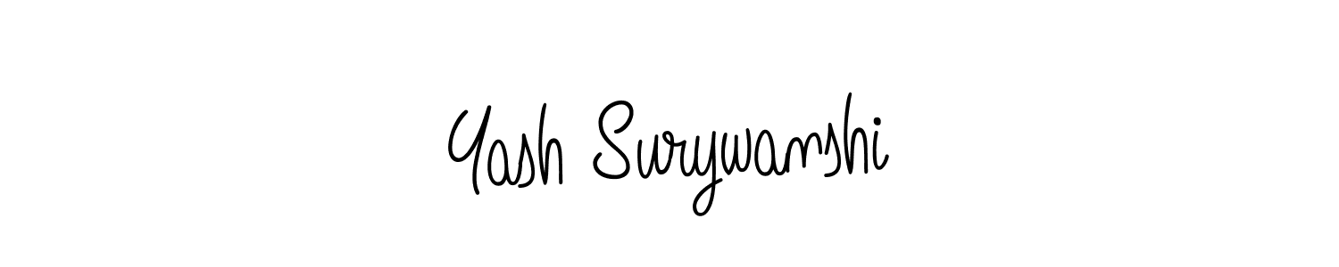 Yash Surywanshi stylish signature style. Best Handwritten Sign (Angelique-Rose-font-FFP) for my name. Handwritten Signature Collection Ideas for my name Yash Surywanshi. Yash Surywanshi signature style 5 images and pictures png