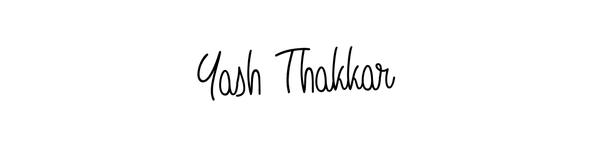 Design your own signature with our free online signature maker. With this signature software, you can create a handwritten (Angelique-Rose-font-FFP) signature for name Yash Thakkar. Yash Thakkar signature style 5 images and pictures png