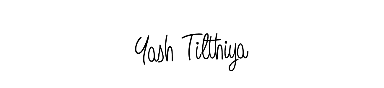 How to Draw Yash Tilthiya signature style? Angelique-Rose-font-FFP is a latest design signature styles for name Yash Tilthiya. Yash Tilthiya signature style 5 images and pictures png