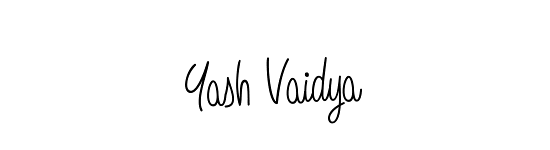 Design your own signature with our free online signature maker. With this signature software, you can create a handwritten (Angelique-Rose-font-FFP) signature for name Yash Vaidya. Yash Vaidya signature style 5 images and pictures png