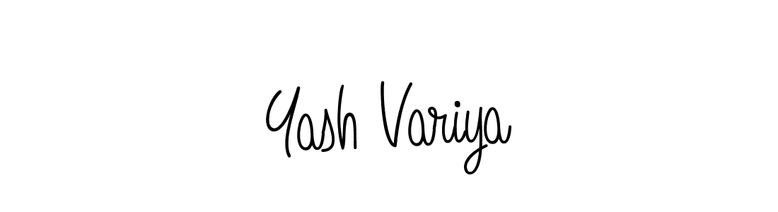 Make a short Yash Variya signature style. Manage your documents anywhere anytime using Angelique-Rose-font-FFP. Create and add eSignatures, submit forms, share and send files easily. Yash Variya signature style 5 images and pictures png