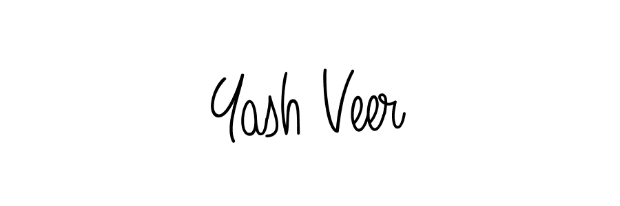 Design your own signature with our free online signature maker. With this signature software, you can create a handwritten (Angelique-Rose-font-FFP) signature for name Yash Veer. Yash Veer signature style 5 images and pictures png