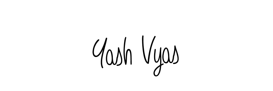 You should practise on your own different ways (Angelique-Rose-font-FFP) to write your name (Yash Vyas) in signature. don't let someone else do it for you. Yash Vyas signature style 5 images and pictures png
