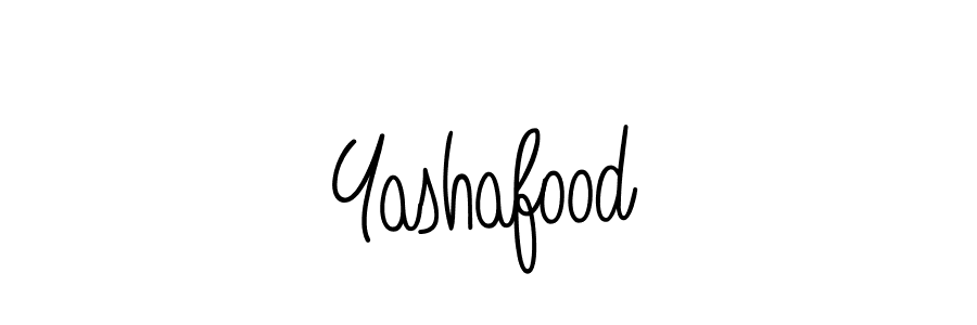 Use a signature maker to create a handwritten signature online. With this signature software, you can design (Angelique-Rose-font-FFP) your own signature for name Yashafood. Yashafood signature style 5 images and pictures png