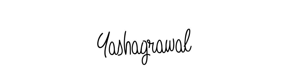 Use a signature maker to create a handwritten signature online. With this signature software, you can design (Angelique-Rose-font-FFP) your own signature for name Yashagrawal. Yashagrawal signature style 5 images and pictures png