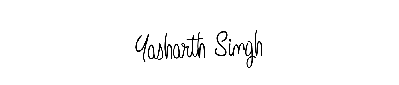 Use a signature maker to create a handwritten signature online. With this signature software, you can design (Angelique-Rose-font-FFP) your own signature for name Yasharth Singh. Yasharth Singh signature style 5 images and pictures png
