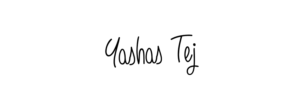 You should practise on your own different ways (Angelique-Rose-font-FFP) to write your name (Yashas Tej) in signature. don't let someone else do it for you. Yashas Tej signature style 5 images and pictures png