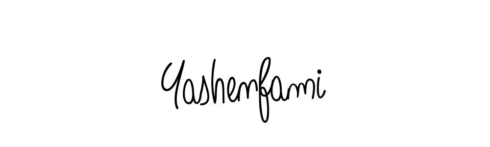 Use a signature maker to create a handwritten signature online. With this signature software, you can design (Angelique-Rose-font-FFP) your own signature for name Yashenfami. Yashenfami signature style 5 images and pictures png