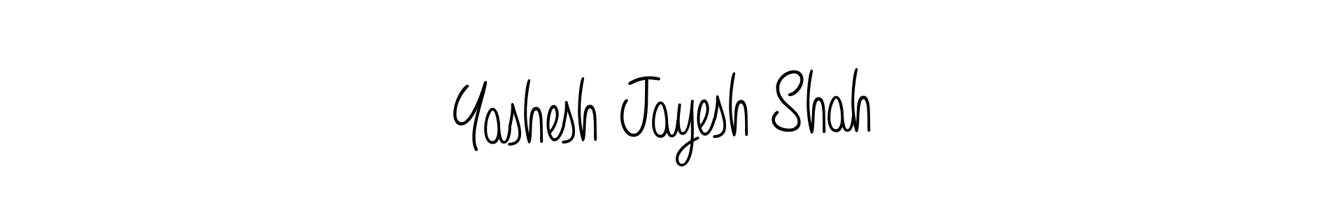 Create a beautiful signature design for name Yashesh Jayesh Shah. With this signature (Angelique-Rose-font-FFP) fonts, you can make a handwritten signature for free. Yashesh Jayesh Shah signature style 5 images and pictures png