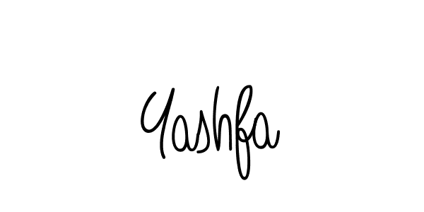 Yashfa stylish signature style. Best Handwritten Sign (Angelique-Rose-font-FFP) for my name. Handwritten Signature Collection Ideas for my name Yashfa. Yashfa signature style 5 images and pictures png