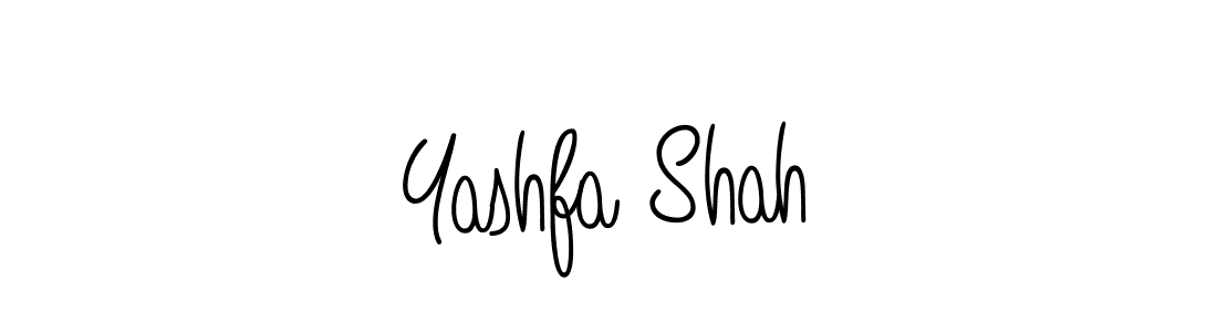 Make a beautiful signature design for name Yashfa Shah. With this signature (Angelique-Rose-font-FFP) style, you can create a handwritten signature for free. Yashfa Shah signature style 5 images and pictures png