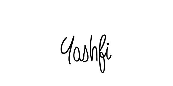 Use a signature maker to create a handwritten signature online. With this signature software, you can design (Angelique-Rose-font-FFP) your own signature for name Yashfi. Yashfi signature style 5 images and pictures png