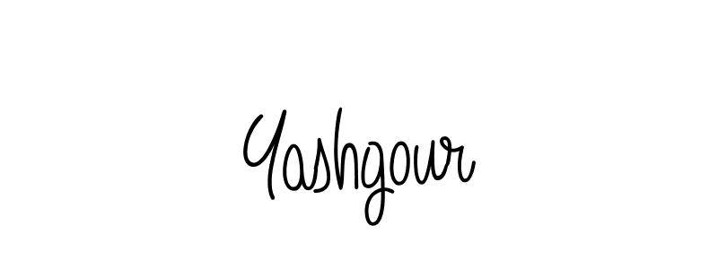 Make a beautiful signature design for name Yashgour. With this signature (Angelique-Rose-font-FFP) style, you can create a handwritten signature for free. Yashgour signature style 5 images and pictures png