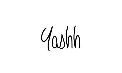 How to make Yashh name signature. Use Angelique-Rose-font-FFP style for creating short signs online. This is the latest handwritten sign. Yashh signature style 5 images and pictures png