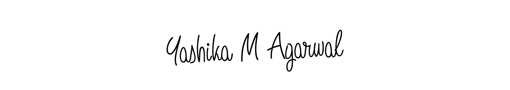 You can use this online signature creator to create a handwritten signature for the name Yashika M Agarwal. This is the best online autograph maker. Yashika M Agarwal signature style 5 images and pictures png