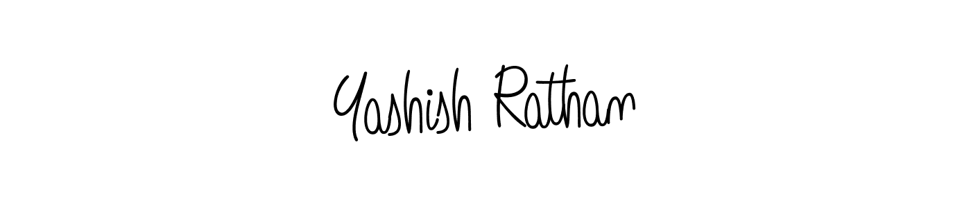 The best way (Angelique-Rose-font-FFP) to make a short signature is to pick only two or three words in your name. The name Yashish Rathan include a total of six letters. For converting this name. Yashish Rathan signature style 5 images and pictures png
