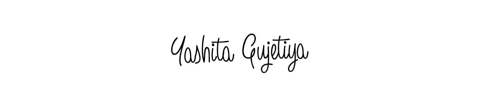 It looks lik you need a new signature style for name Yashita Gujetiya. Design unique handwritten (Angelique-Rose-font-FFP) signature with our free signature maker in just a few clicks. Yashita Gujetiya signature style 5 images and pictures png