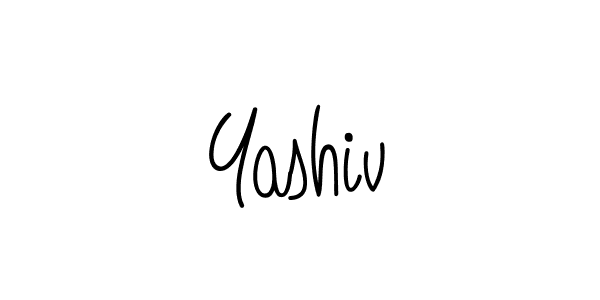 The best way (Angelique-Rose-font-FFP) to make a short signature is to pick only two or three words in your name. The name Yashiv include a total of six letters. For converting this name. Yashiv signature style 5 images and pictures png