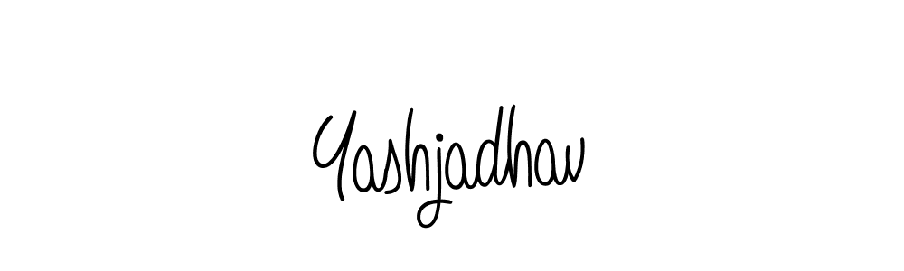 Make a beautiful signature design for name Yashjadhav. With this signature (Angelique-Rose-font-FFP) style, you can create a handwritten signature for free. Yashjadhav signature style 5 images and pictures png