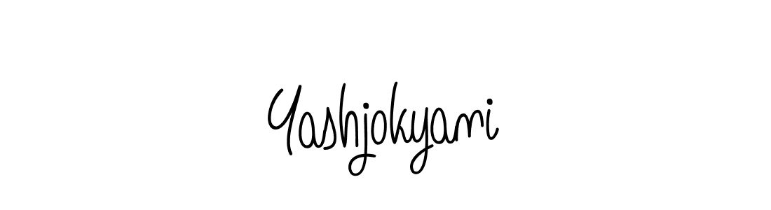 How to Draw Yashjokyani signature style? Angelique-Rose-font-FFP is a latest design signature styles for name Yashjokyani. Yashjokyani signature style 5 images and pictures png