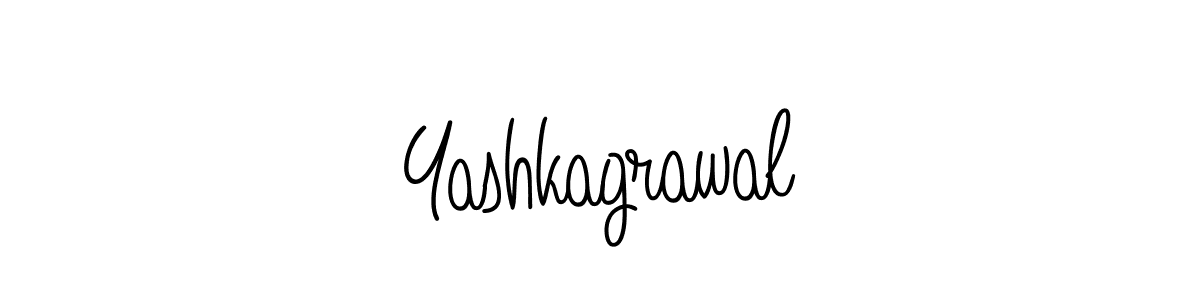 Design your own signature with our free online signature maker. With this signature software, you can create a handwritten (Angelique-Rose-font-FFP) signature for name Yashkagrawal. Yashkagrawal signature style 5 images and pictures png