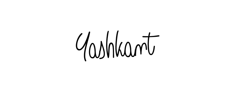 How to make Yashkant name signature. Use Angelique-Rose-font-FFP style for creating short signs online. This is the latest handwritten sign. Yashkant signature style 5 images and pictures png