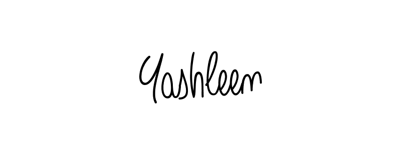 How to make Yashleen signature? Angelique-Rose-font-FFP is a professional autograph style. Create handwritten signature for Yashleen name. Yashleen signature style 5 images and pictures png
