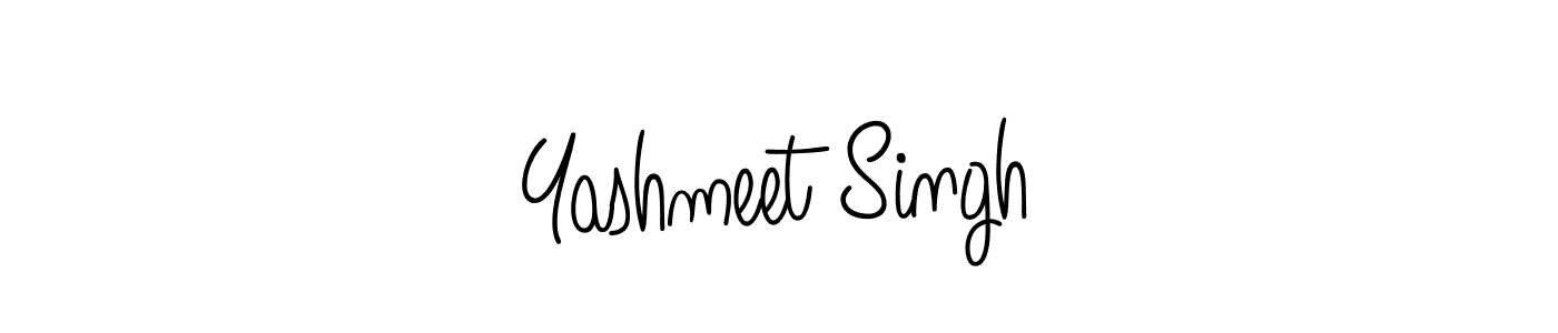 Create a beautiful signature design for name Yashmeet Singh. With this signature (Angelique-Rose-font-FFP) fonts, you can make a handwritten signature for free. Yashmeet Singh signature style 5 images and pictures png