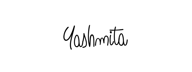 Yashmita stylish signature style. Best Handwritten Sign (Angelique-Rose-font-FFP) for my name. Handwritten Signature Collection Ideas for my name Yashmita. Yashmita signature style 5 images and pictures png