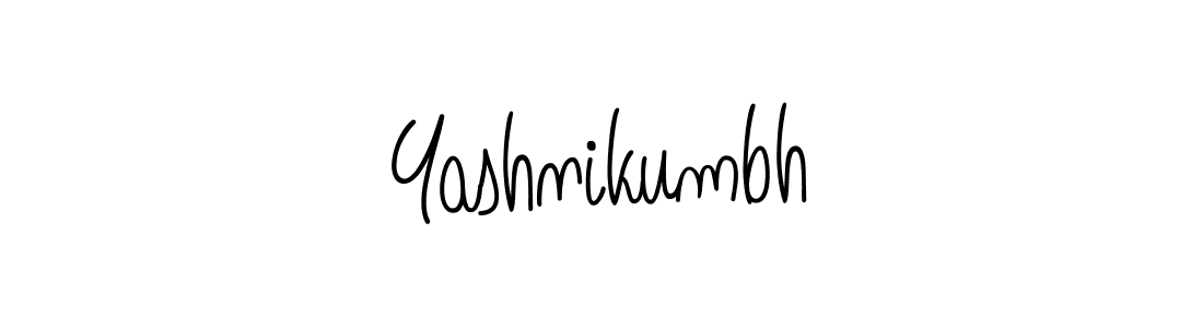 Make a beautiful signature design for name Yashnikumbh. With this signature (Angelique-Rose-font-FFP) style, you can create a handwritten signature for free. Yashnikumbh signature style 5 images and pictures png