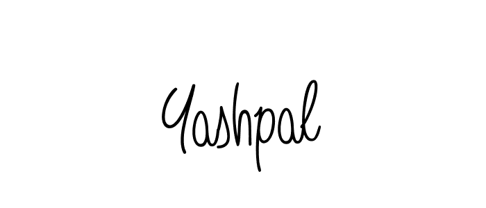 Use a signature maker to create a handwritten signature online. With this signature software, you can design (Angelique-Rose-font-FFP) your own signature for name Yashpal. Yashpal signature style 5 images and pictures png