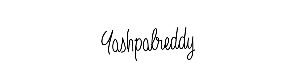 Make a beautiful signature design for name Yashpalreddy. With this signature (Angelique-Rose-font-FFP) style, you can create a handwritten signature for free. Yashpalreddy signature style 5 images and pictures png