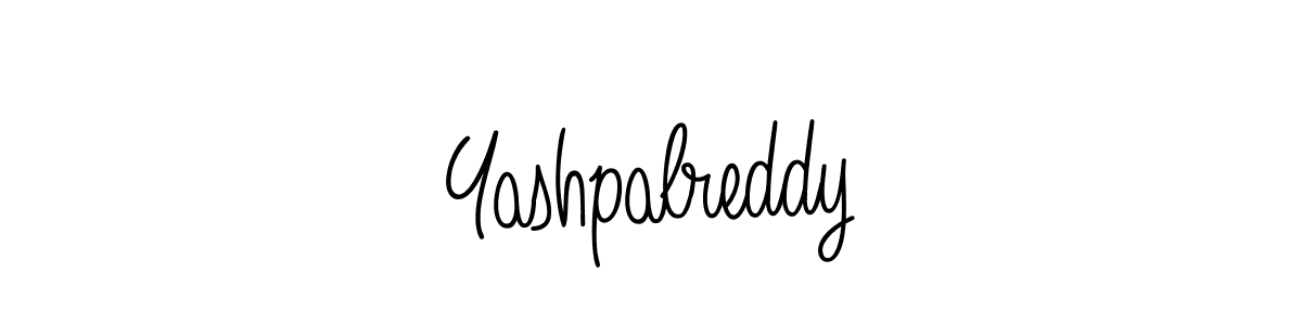 Make a beautiful signature design for name Yashpalreddy. With this signature (Angelique-Rose-font-FFP) style, you can create a handwritten signature for free. Yashpalreddy signature style 5 images and pictures png