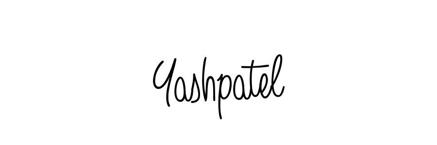 Yashpatel stylish signature style. Best Handwritten Sign (Angelique-Rose-font-FFP) for my name. Handwritten Signature Collection Ideas for my name Yashpatel. Yashpatel signature style 5 images and pictures png