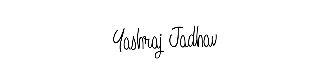 You should practise on your own different ways (Angelique-Rose-font-FFP) to write your name (Yashraj Jadhav) in signature. don't let someone else do it for you. Yashraj Jadhav signature style 5 images and pictures png