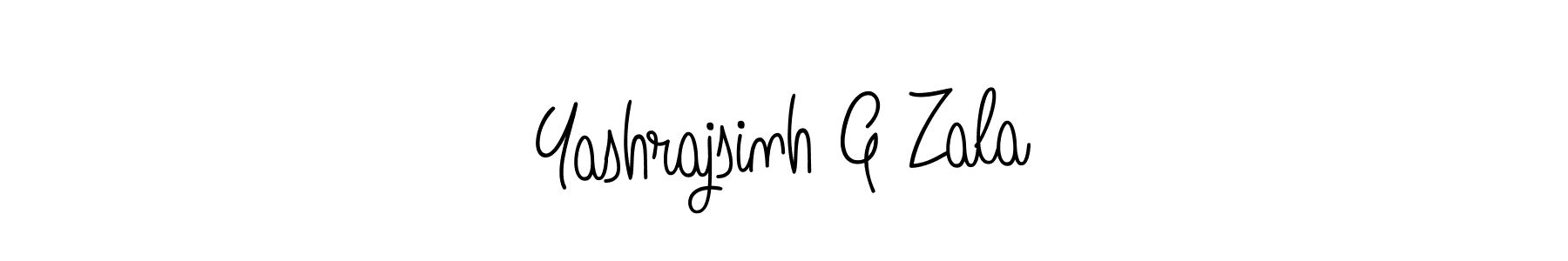 Create a beautiful signature design for name Yashrajsinh G Zala. With this signature (Angelique-Rose-font-FFP) fonts, you can make a handwritten signature for free. Yashrajsinh G Zala signature style 5 images and pictures png