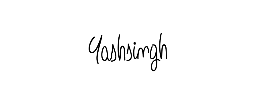 Use a signature maker to create a handwritten signature online. With this signature software, you can design (Angelique-Rose-font-FFP) your own signature for name Yashsingh. Yashsingh signature style 5 images and pictures png