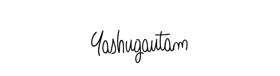 Yashugautam stylish signature style. Best Handwritten Sign (Angelique-Rose-font-FFP) for my name. Handwritten Signature Collection Ideas for my name Yashugautam. Yashugautam signature style 5 images and pictures png