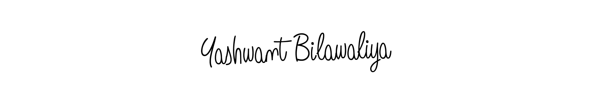 Design your own signature with our free online signature maker. With this signature software, you can create a handwritten (Angelique-Rose-font-FFP) signature for name Yashwant Bilawaliya. Yashwant Bilawaliya signature style 5 images and pictures png