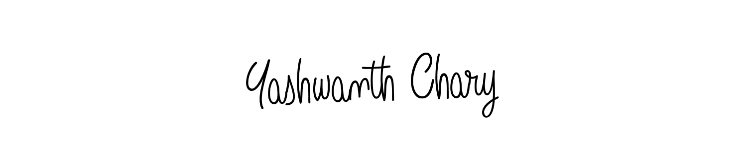 Design your own signature with our free online signature maker. With this signature software, you can create a handwritten (Angelique-Rose-font-FFP) signature for name Yashwanth Chary. Yashwanth Chary signature style 5 images and pictures png