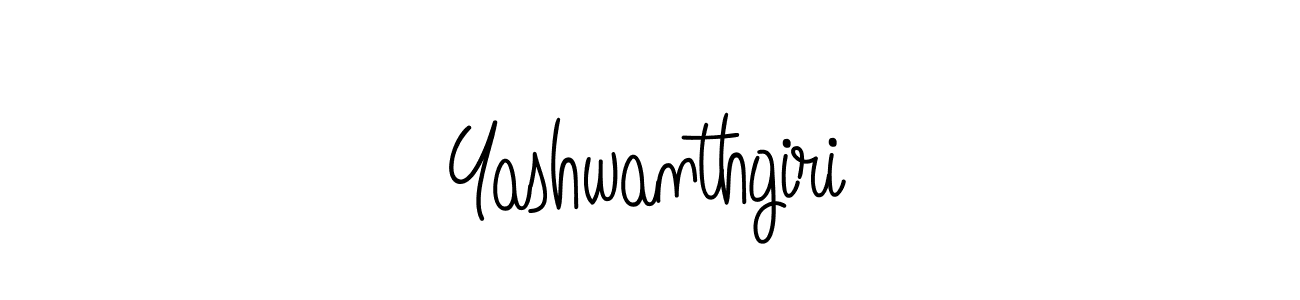 Use a signature maker to create a handwritten signature online. With this signature software, you can design (Angelique-Rose-font-FFP) your own signature for name Yashwanthgiri. Yashwanthgiri signature style 5 images and pictures png