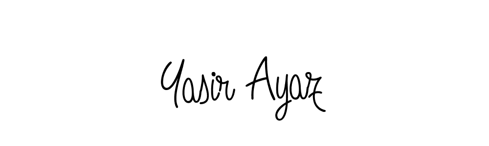 How to make Yasir Ayaz name signature. Use Angelique-Rose-font-FFP style for creating short signs online. This is the latest handwritten sign. Yasir Ayaz signature style 5 images and pictures png