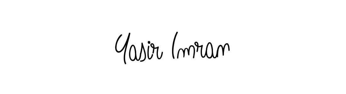 Design your own signature with our free online signature maker. With this signature software, you can create a handwritten (Angelique-Rose-font-FFP) signature for name Yasir Imran. Yasir Imran signature style 5 images and pictures png