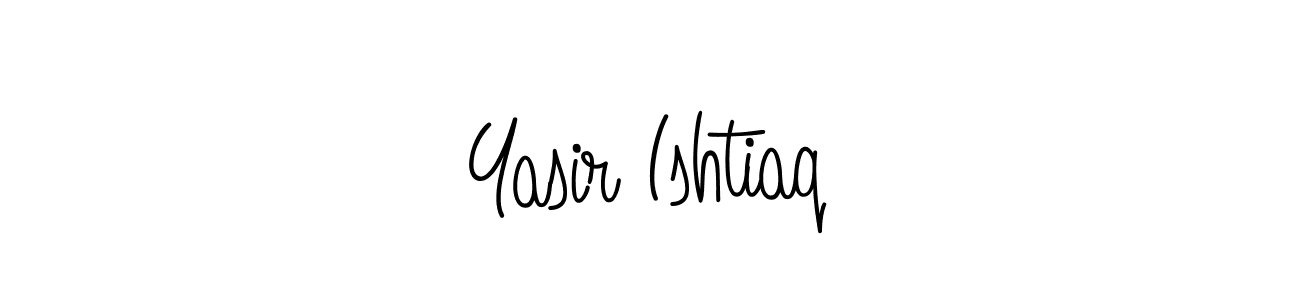 Design your own signature with our free online signature maker. With this signature software, you can create a handwritten (Angelique-Rose-font-FFP) signature for name Yasir Ishtiaq. Yasir Ishtiaq signature style 5 images and pictures png